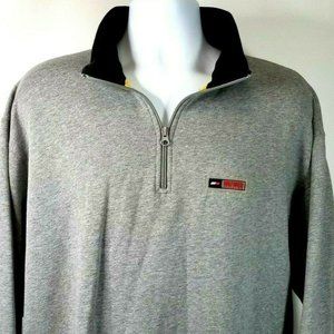 Gray Pull Over Collared 1/4 Zip Jacket  N21-0041P